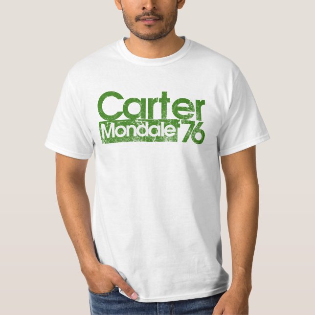 T-shirts Jimmy Carter Mondale 76 1970 Política (Frente)