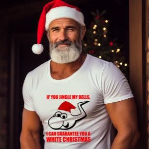 T-shirts Jingle My Bels Para Um Natal Branco
