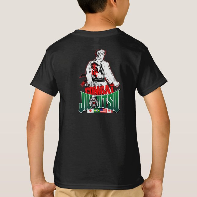 T-shirts Jiu-Jitsu para miúdos (Verso)