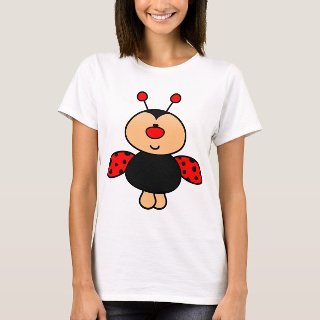 T-shirts Joaninha doce do bebê (Frente)