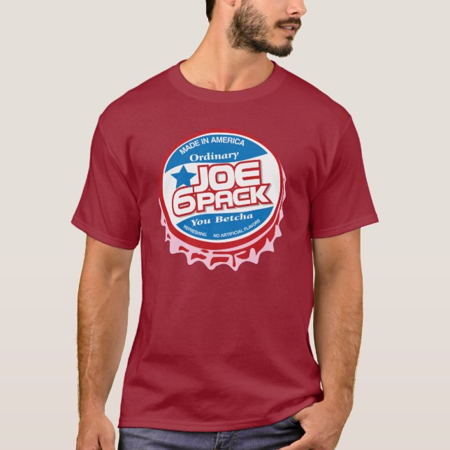 T-shirts Joe Six Pack Frasco Boné (Frente)