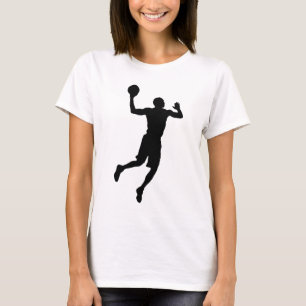 T-shirts Jogador de basquete de pop Art Silhouket