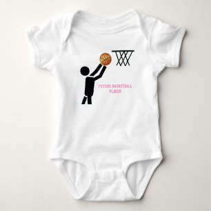 T-shirts Jogador de basquete do futuro com bola personaliza