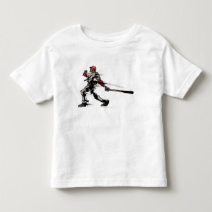 T-shirts Jogador de beisebol que guardara o bastão, vista