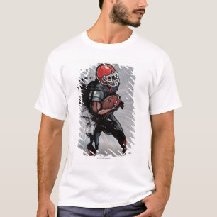 T-shirts Jogador de futebol americano que guardara o