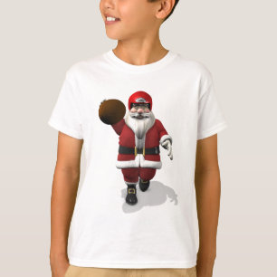 T-shirts Jogador de futebol americano Santa Claus