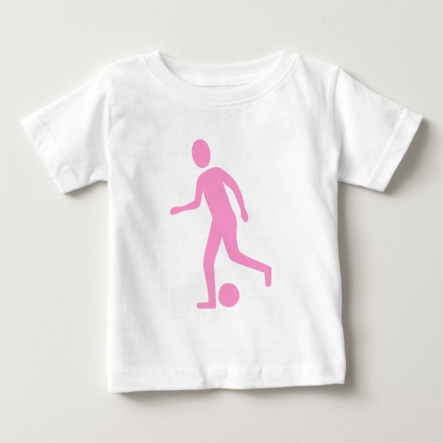 T-shirts Jogador de futebol - Rosa (Frente)