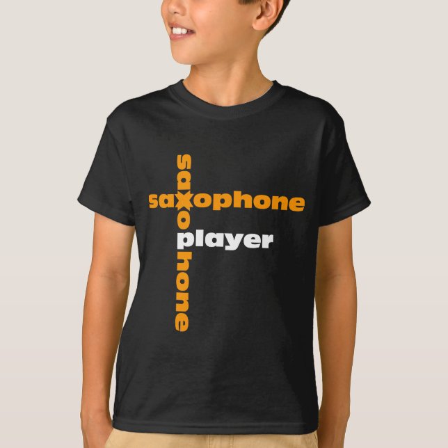 T-shirts Jogador de saxofone (Frente)