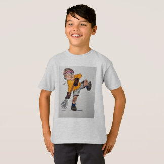 T-shirts jogador do lacrosse