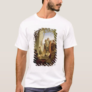 T-shirts Jogador napolitana do bagpipe em Roma invernal,