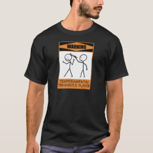 T-shirts Jogador Temperamental de advertência do assobio d