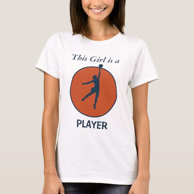 T-shirts Jogadora de basquete (Frente)