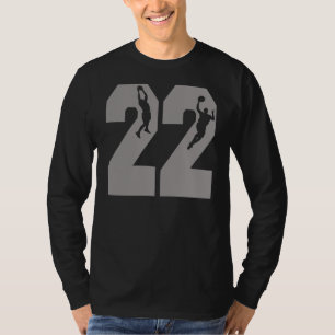 T-shirts Jogadores de basquetebol do número 22