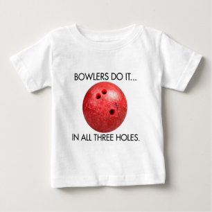 T-shirts Jogadores de Boliche Fazem... Em Todos os Três Bur