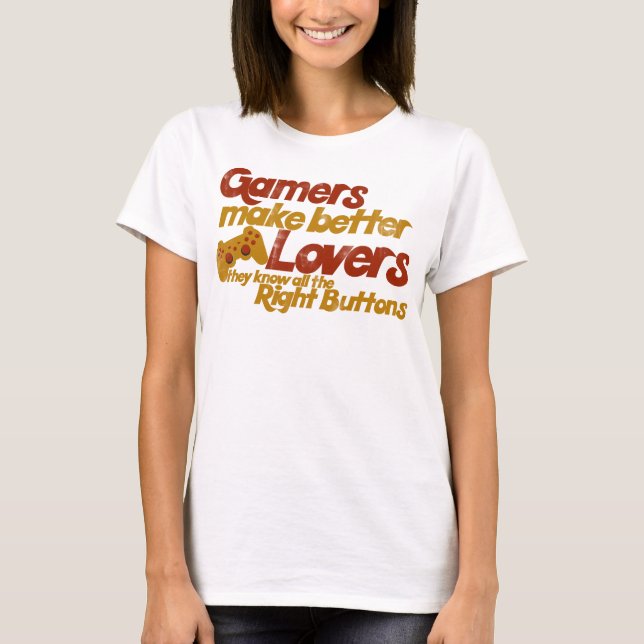 T-shirts Jogadores fazem amantes melhores (Frente)