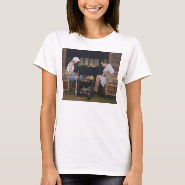 T-shirts Jogando a xadrez no Goldeneye (Frente)