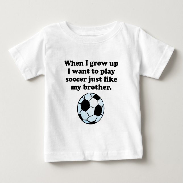 T-shirts Jogar Futebol Como Meu Irmão (Frente)
