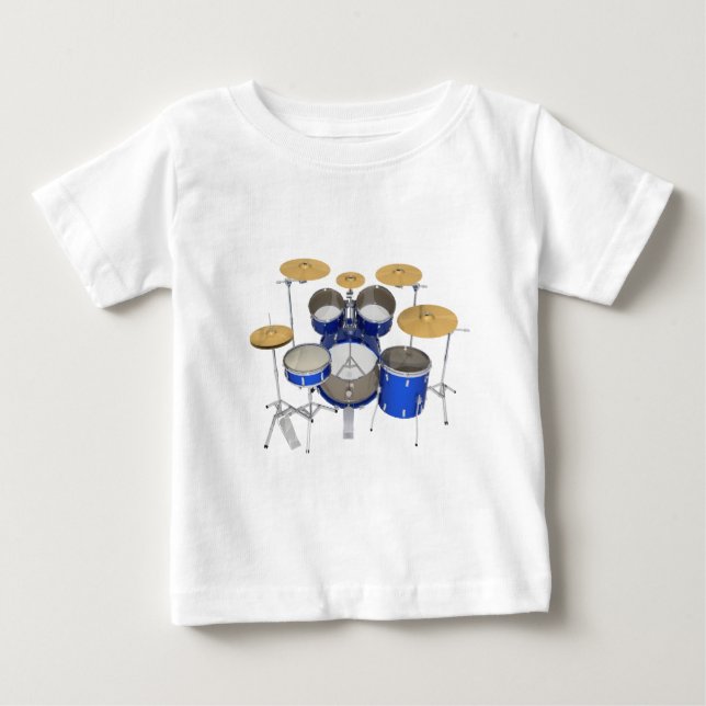 T-shirts Jogo azul do cilindro: (Frente)