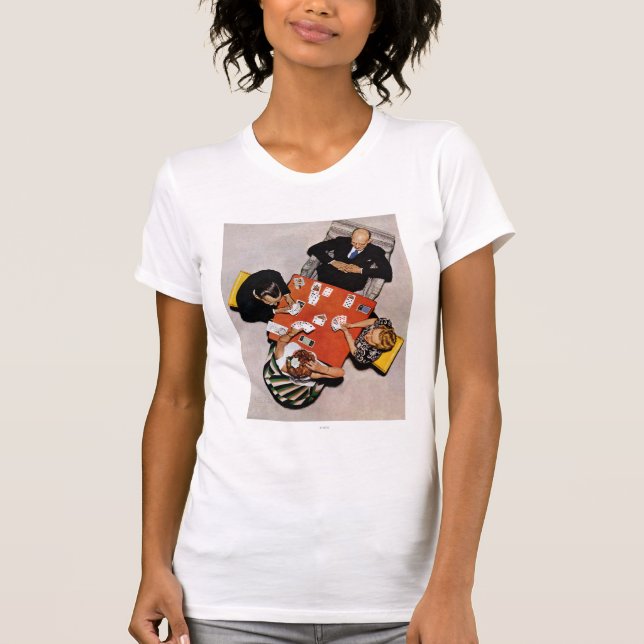 T-shirts Jogo da ponte por Norman Rockwell (Frente)
