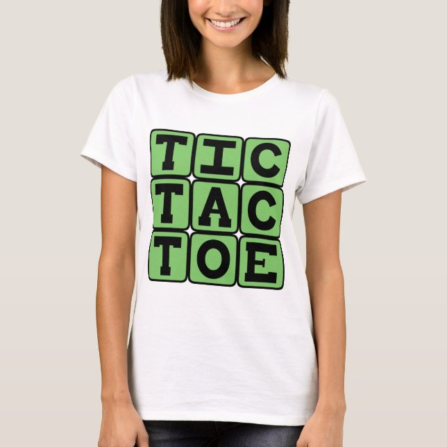 T-shirts Jogo da Velha, Jogo de X's e O's (Frente)