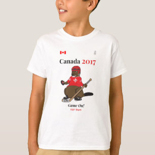 T-shirts Jogo de hóquei do castor de Canadá 150 em 2017
