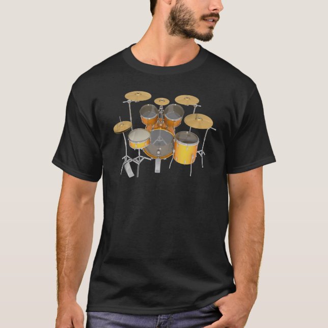 T-shirts Jogo Dourado/amarelo do cilindro: (Frente)