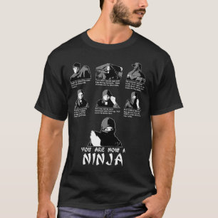 T-shirts Jogo imediato de Ninja (inclui instruções)