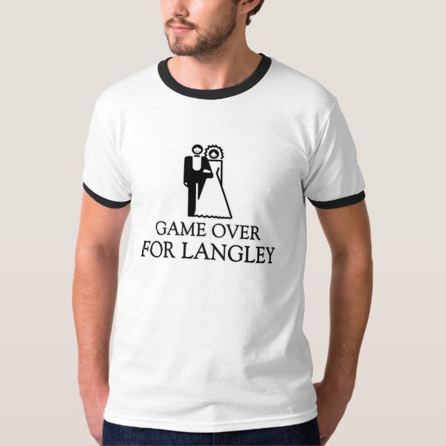 T-shirts Jogo Para Langley (Frente)