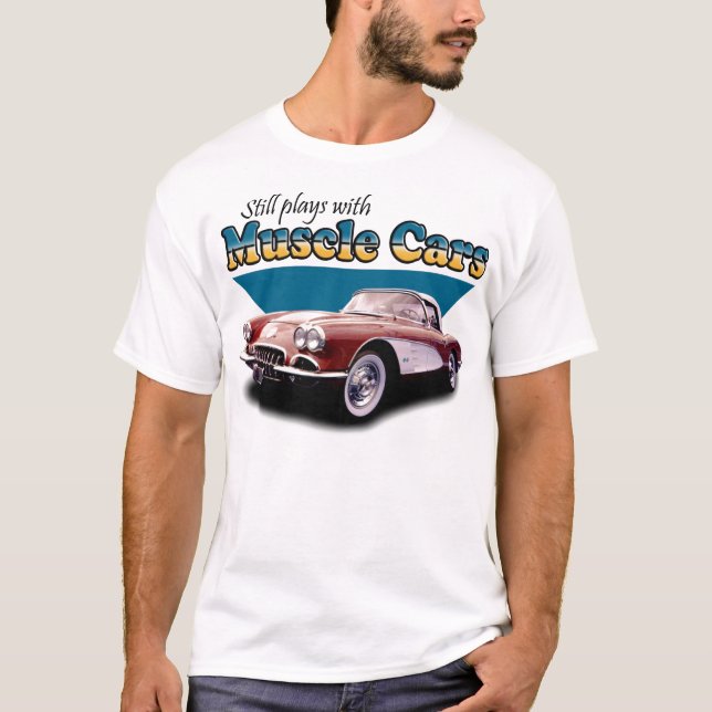 T-shirts Jogos com carros do músculo (Frente)
