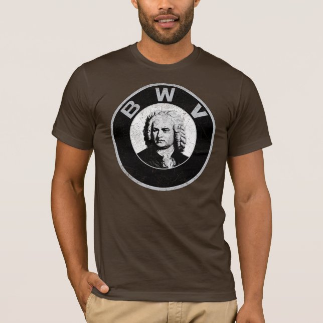 T-shirts Johann Sebastian Bach (Frente)