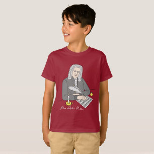 T-shirts Johann Sebastian Bach desenhado