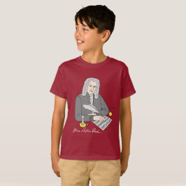 T-shirts Johann Sebastian Bach gezeichnet