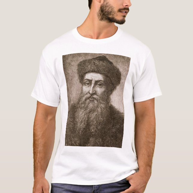 T-shirts Johannes Gutenberg (Frente)