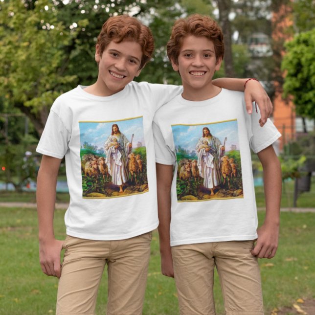 T-shirts John 10:7-21 Eu sou o bom pastor (Criador carregado)