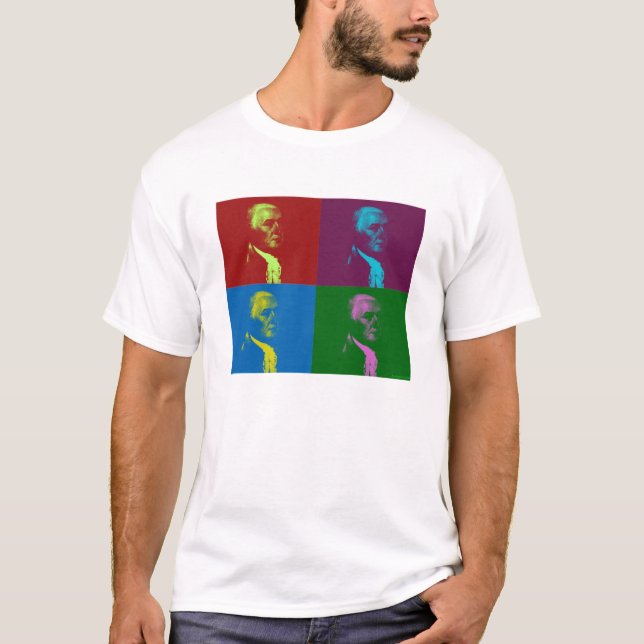 T-shirts John Adams PopArt (Frente)