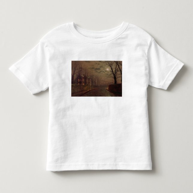 T-shirts John Atkinson Grimshaw| Cena de Moonlit Street, 18 (Frente)