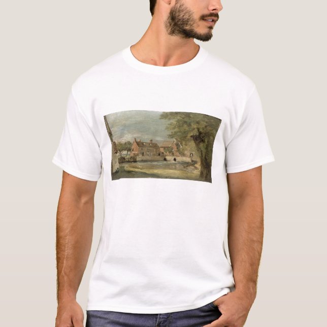 T-shirts John Constable| Flatford Mill (óleo no painel) (Frente)