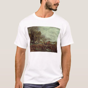 T-shirts John Constable o cavalo do pulo, c.1825 (óleo