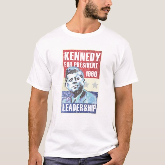 T-shirts John F. Kennedy (JFK) - vintage (Frente)