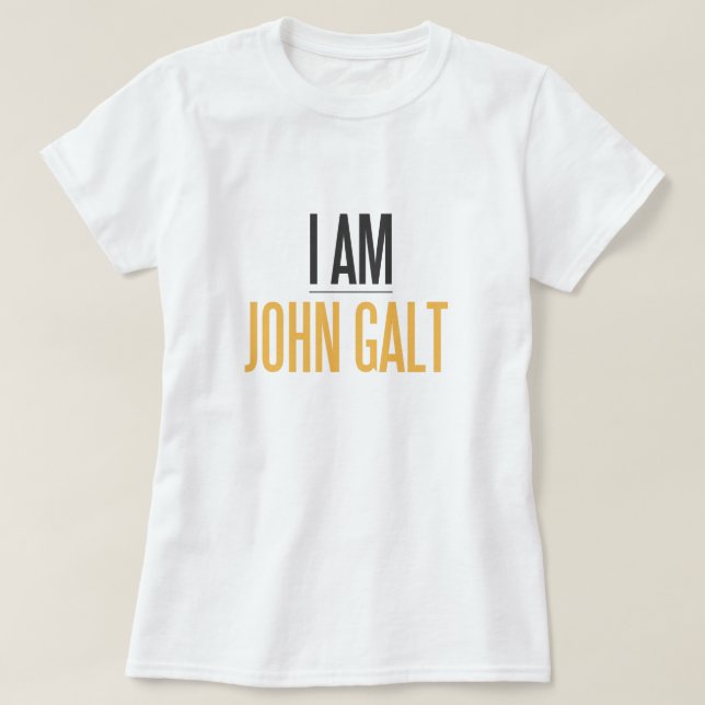 T-shirts John Galt (Frente do Design)