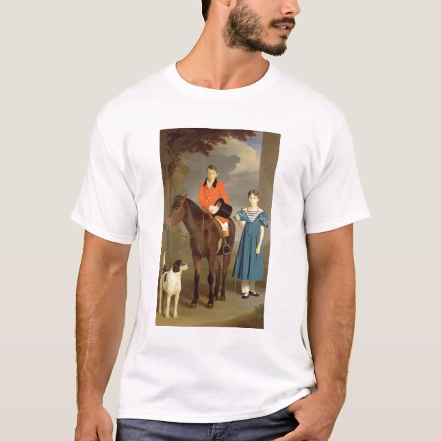 T-shirts John Gubbins Newton e sua irmã Mary, 1832-33 ( (Frente)