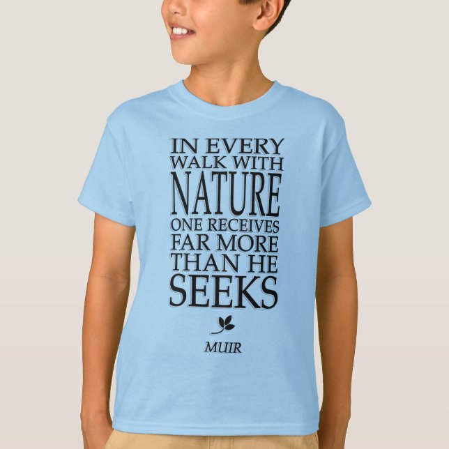 T-shirts John Muir (Frente)