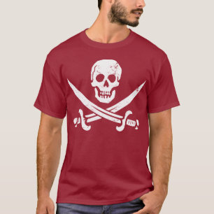 T-shirts John Rackham (Calico Jack) Pirata Flag Jolly Roger