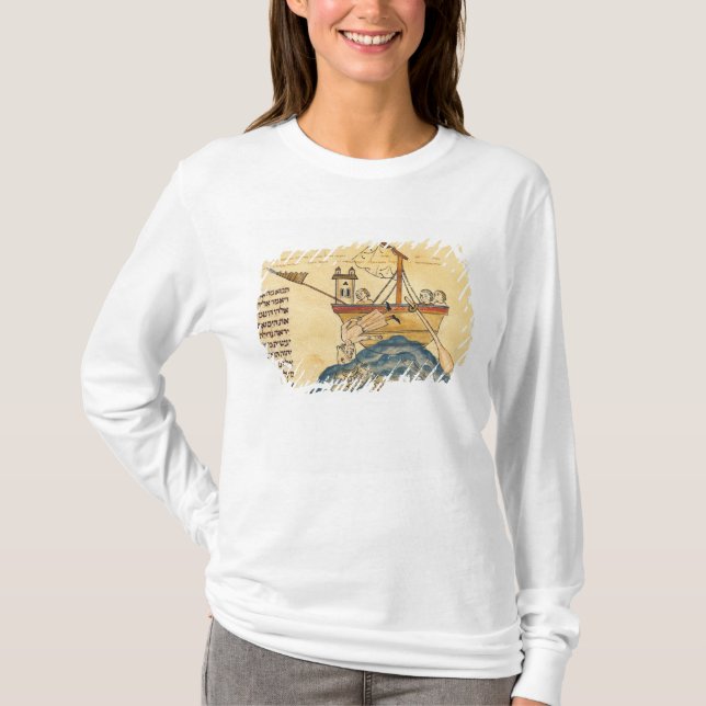 T-shirts Jonah comido pela baleia (Frente)