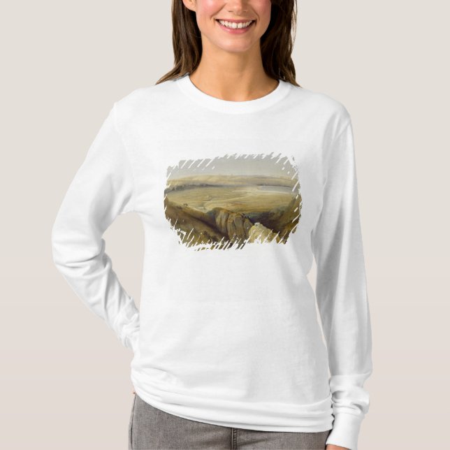 T-shirts Jordan Valley, do volume II 'do Land santamente (Frente)