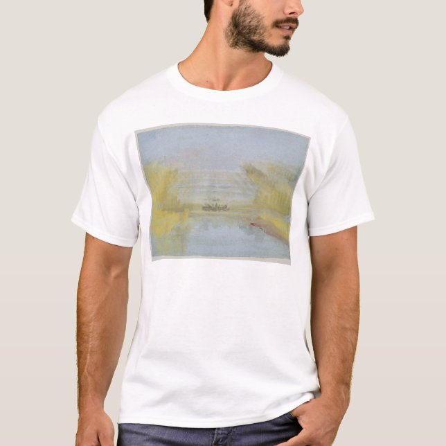 T-shirts Joseph Mallord William Turner | as fontes em V (Frente)