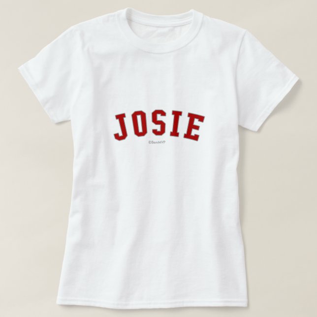 T-shirts Josie (Frente do Design)