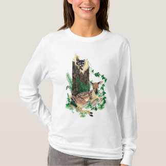 T-shirts Jovem corça dos cervos de Whitetail e Hoodie do