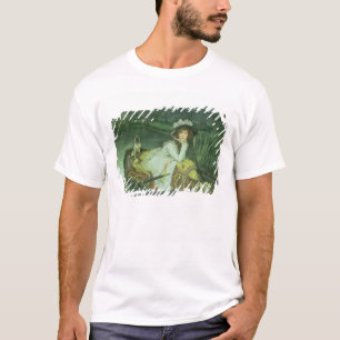 T-shirts Jovem mulher de James Tissot   em um barco, ou