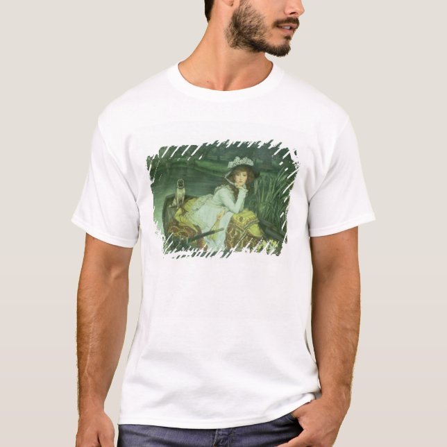T-shirts Jovem mulher de James Tissot | em um barco, ou (Frente)